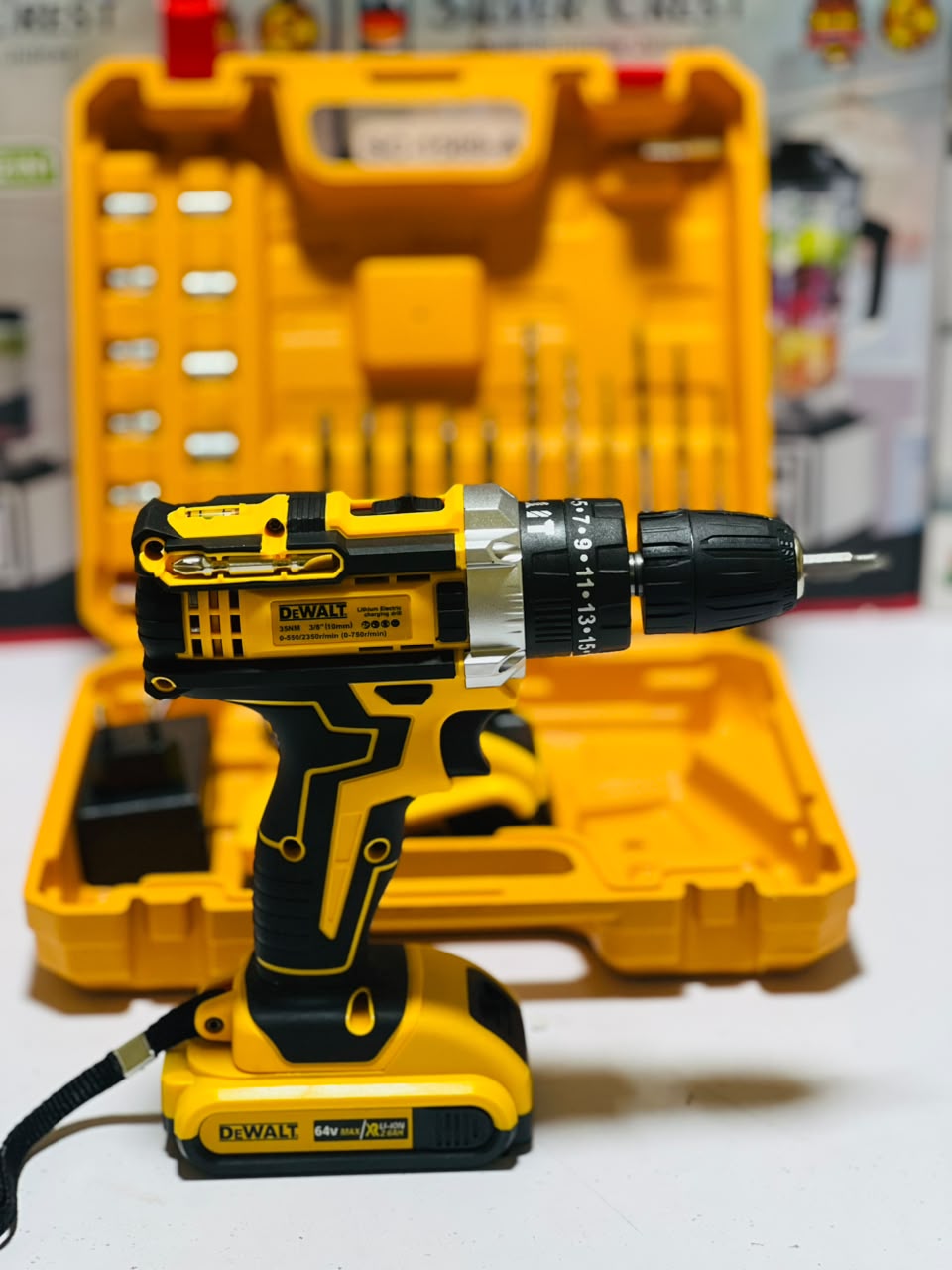 DeWalt 64V Heavy-Duty Cordless Impact Drill & Driver Kit (2x Batteries)