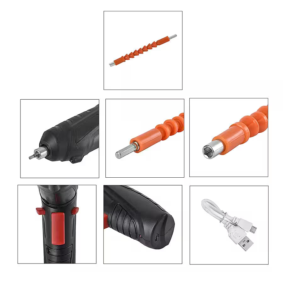 47-Piece Cordless Rechargeable Electric Screwdriver Kit (USB-C)