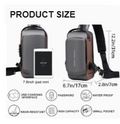 Anti-Theft Multifunction Smart Shoulder Crossbody Bag (USB Port & Password Lock)