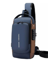 Anti-Theft Multifunction Smart Shoulder Crossbody Bag (USB Port & Password Lock)