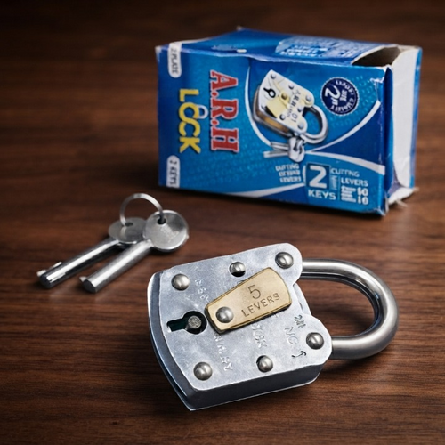 ARH 50mm Solid Iron Heavy-Duty Security Padlock (5-Lever Anti-Pick)