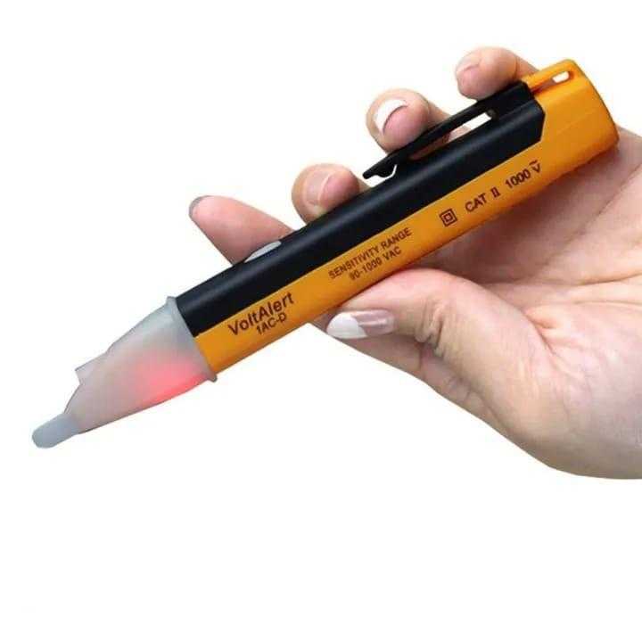 Non-Contact Digital Voltage Tester Pen (Dual Range LED & Buzzer)